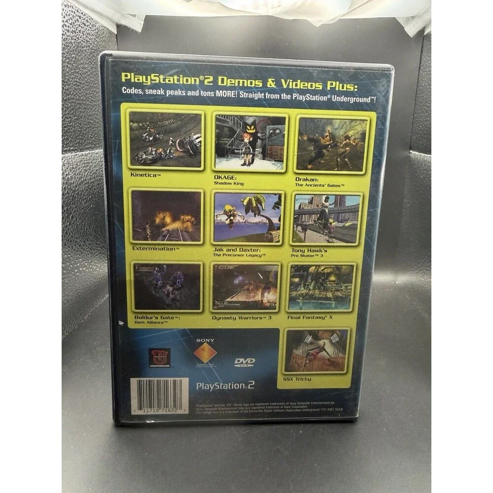 Sony PlayStation Underground Jampack Winter 2001 PS2 Demo Manual NTSC-U/C